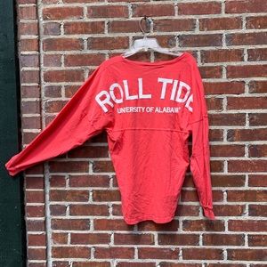 University of Alabama spirit jersey in coral color